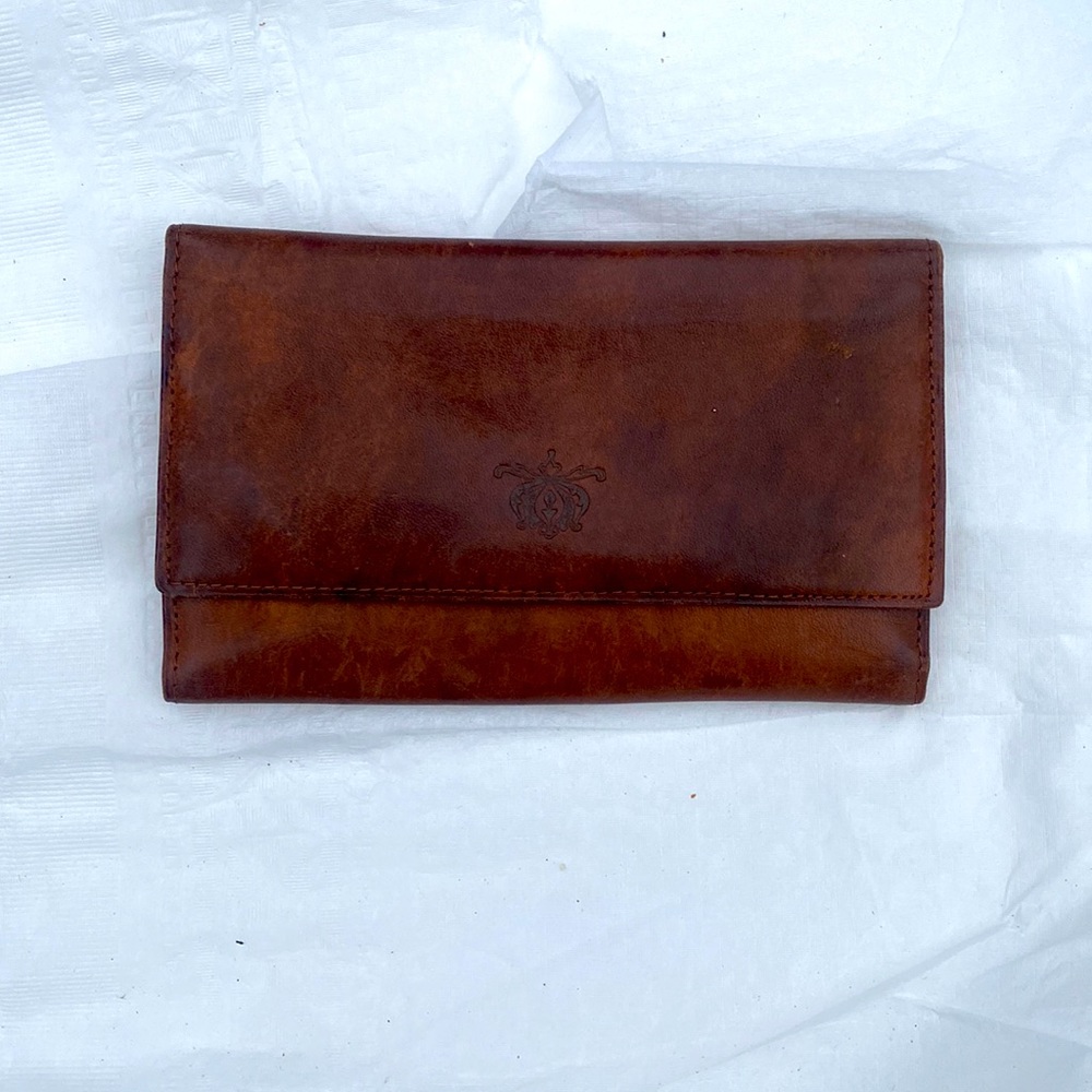 Brown leather wallet